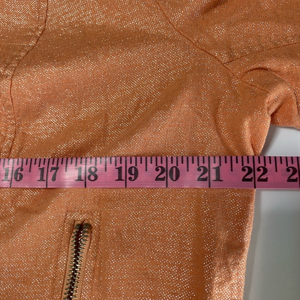 Multiples shimmer full zip lightweight linen blen… - image 8